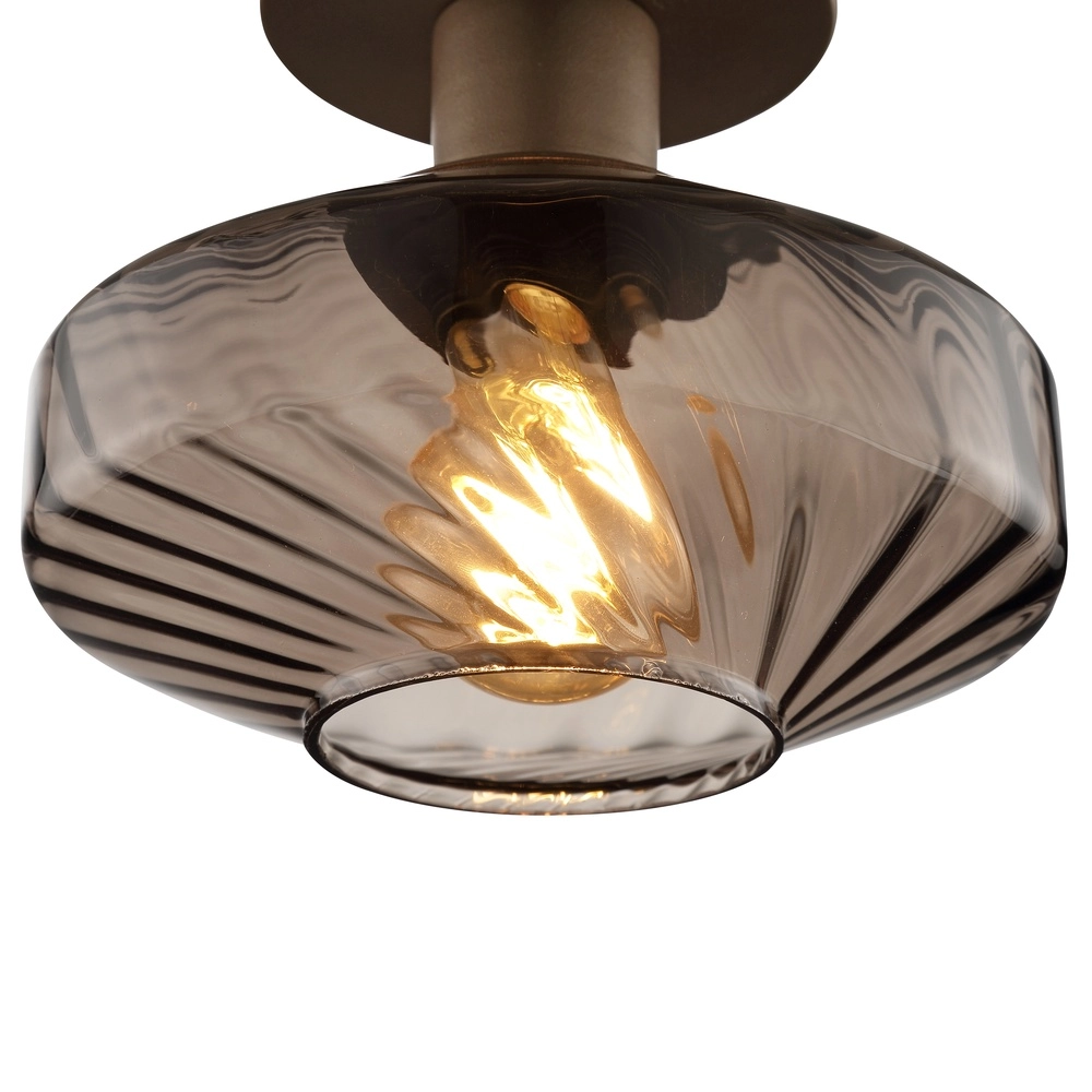 Einzigartige Deckenlampe Lyn Kaffeebraun Ø 28 cm Brilliant 4004353477027