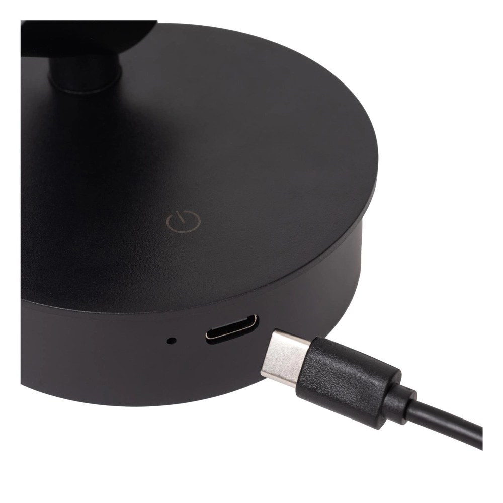 Wiederaufladbare Wandlampe Toni Magnetisches Schwarz Lucide 5411212290540