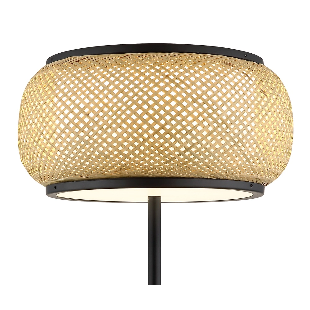Stehlampe Bambora mit Bambus Ø 38 cm Globo 9007371569861