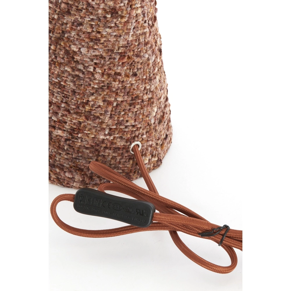Boucle-Tischlampe Micky 58 cm – Burgunder Light & Living 8717807834197
