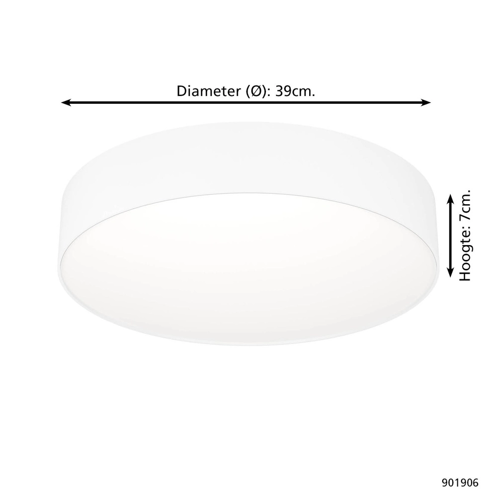 Design-Deckenleuchte Gallizzi-Z smart weiß Ø 39cm Eglo 9008606358199