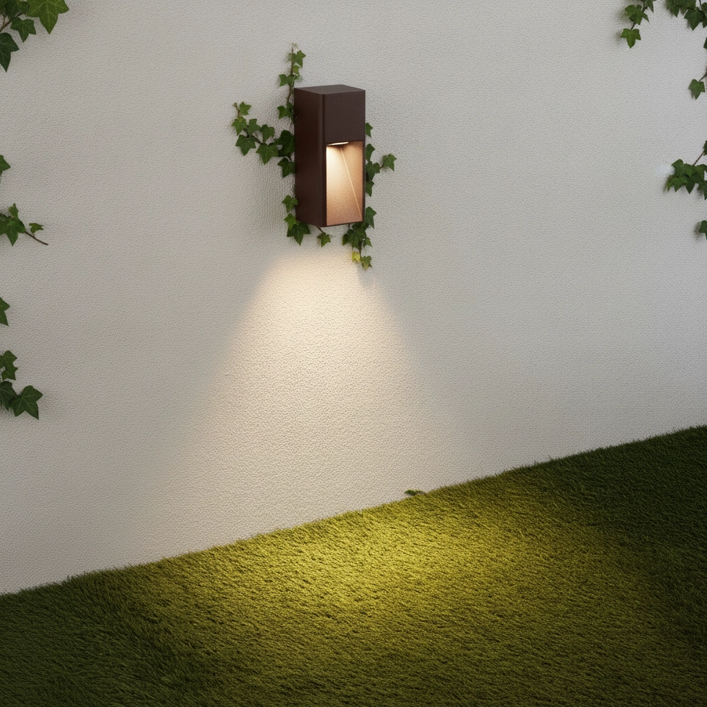 Elegante Wandlampe Mazu Rostbraun