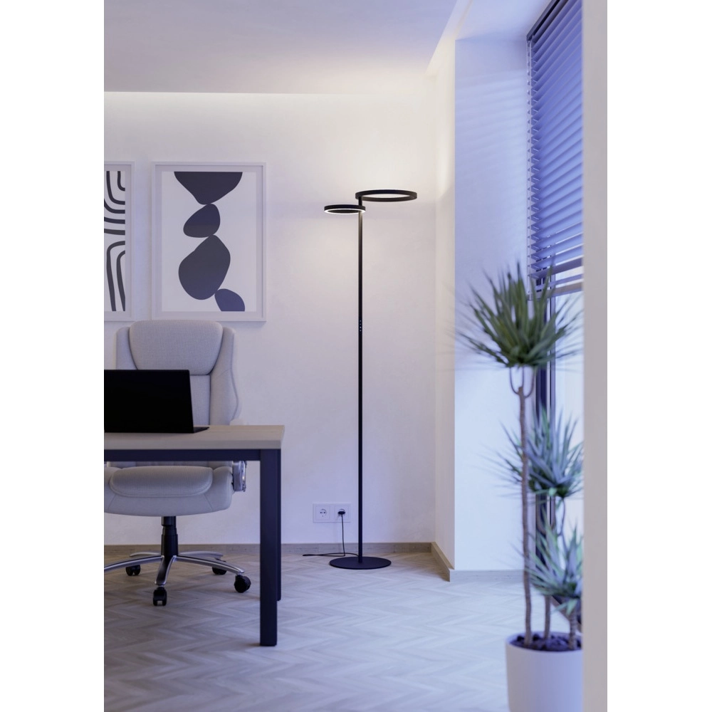 Design-Stehleuchte Castelpoto 1 schwarz Eglo 9008606357314