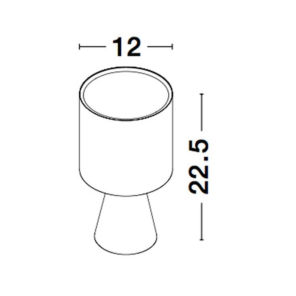 Tischlampe Zero weiß mit weißer Kapuze Lyora 5212017427816