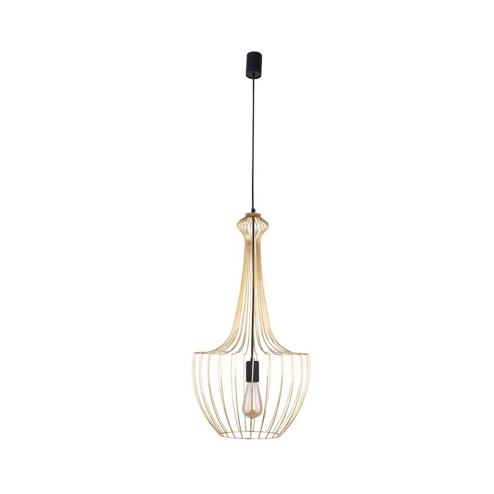 Goldene Drahtlampe Luksor Ø 37cm Lyora 5903139885393