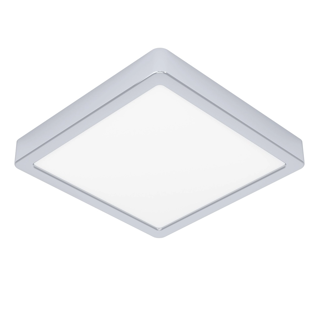 Chrom-Deckenlampe Fueva 6 LED – 22x22 cm