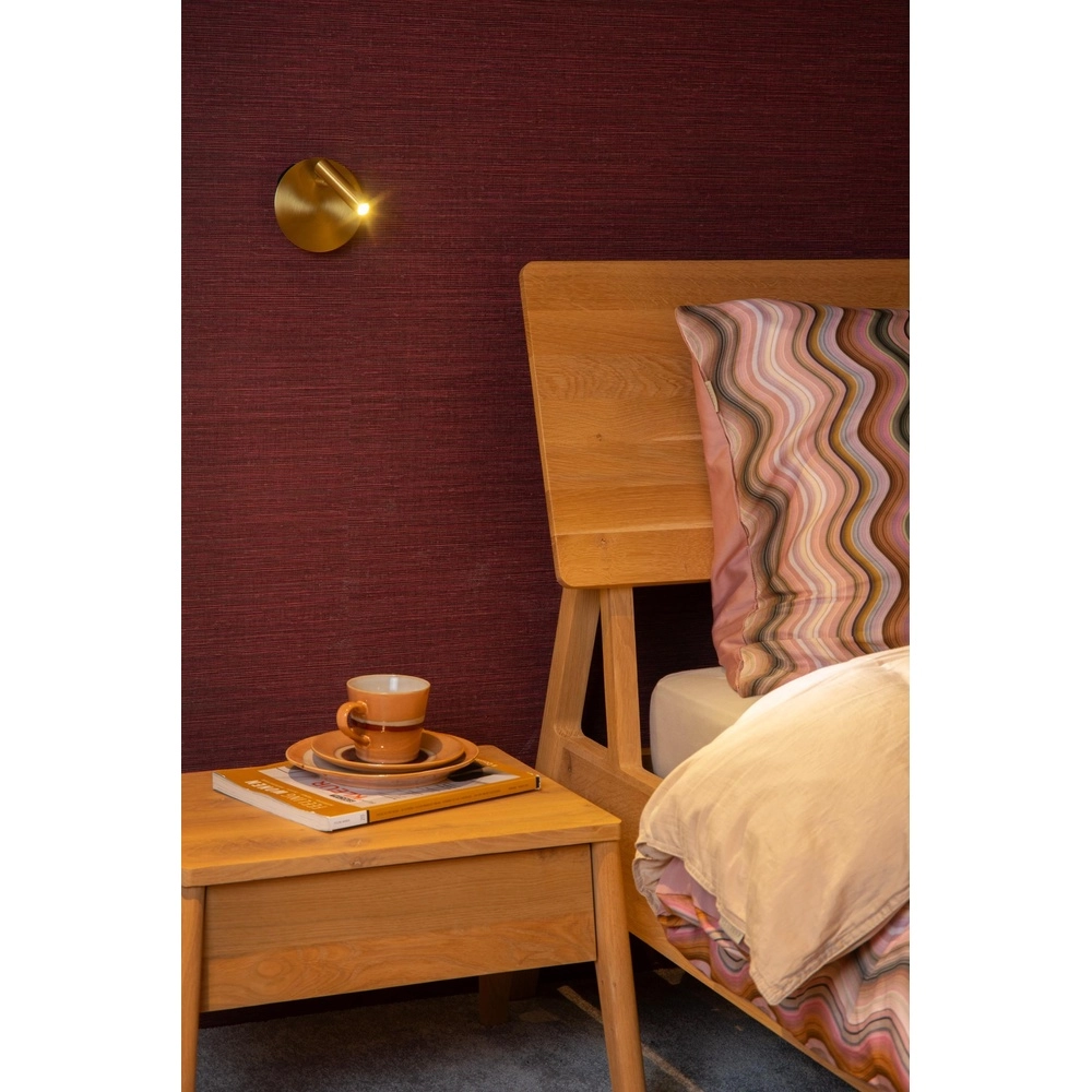 Magnetische Wandlampe Jolijn Wiederaufladbare goldene Nachttischlampe Lucide 5411212771346