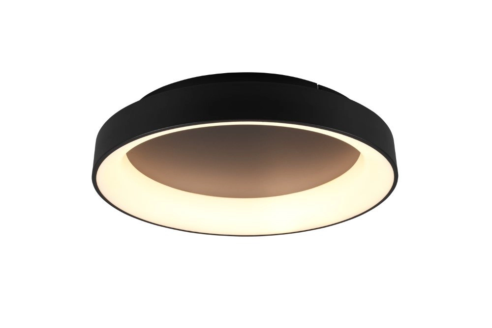 LED-Deckenlampe Girona 48W - 2700-6000K - 60 cm schwarz Trio 4017807489866