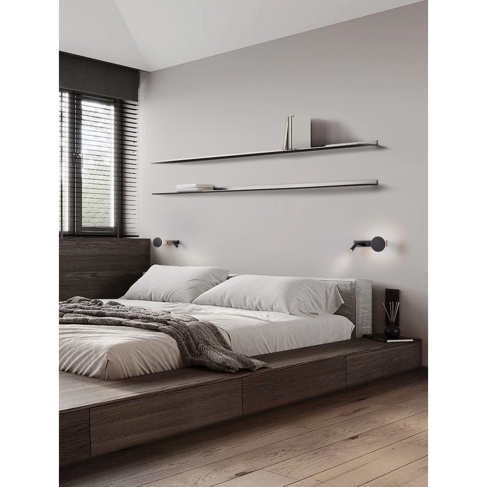 Nachttischlampe Noima schwarz Lyora 5212017455260