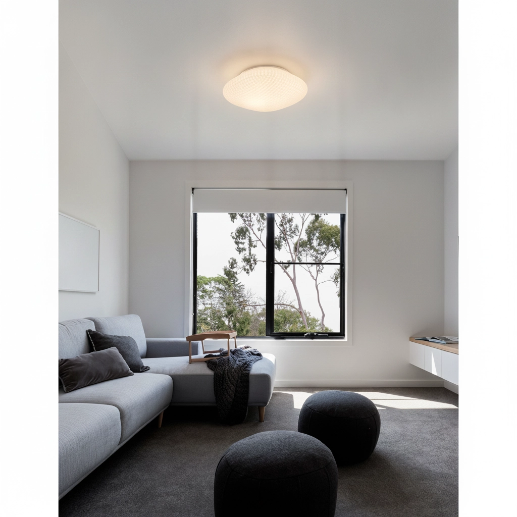 Deckenlampe Sens Weißes Glas