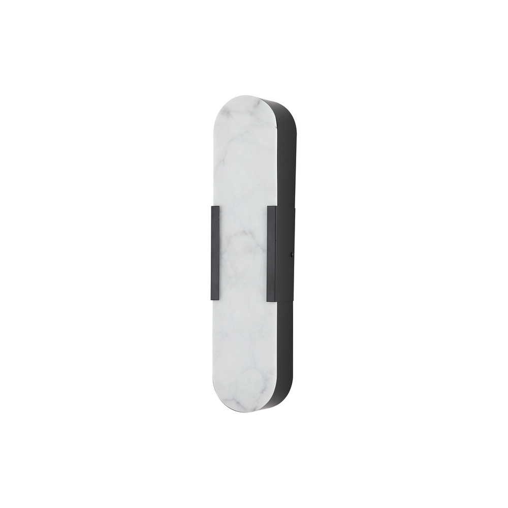 Wandleuchte Opaline schwarz 50cm Searchlight 5053423300764
