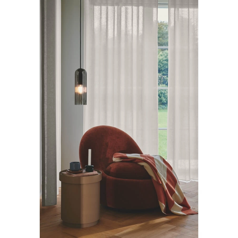 Moderne Pendelleuchte Miella schwarz mit Rauchglas Nordlux 5704924018602