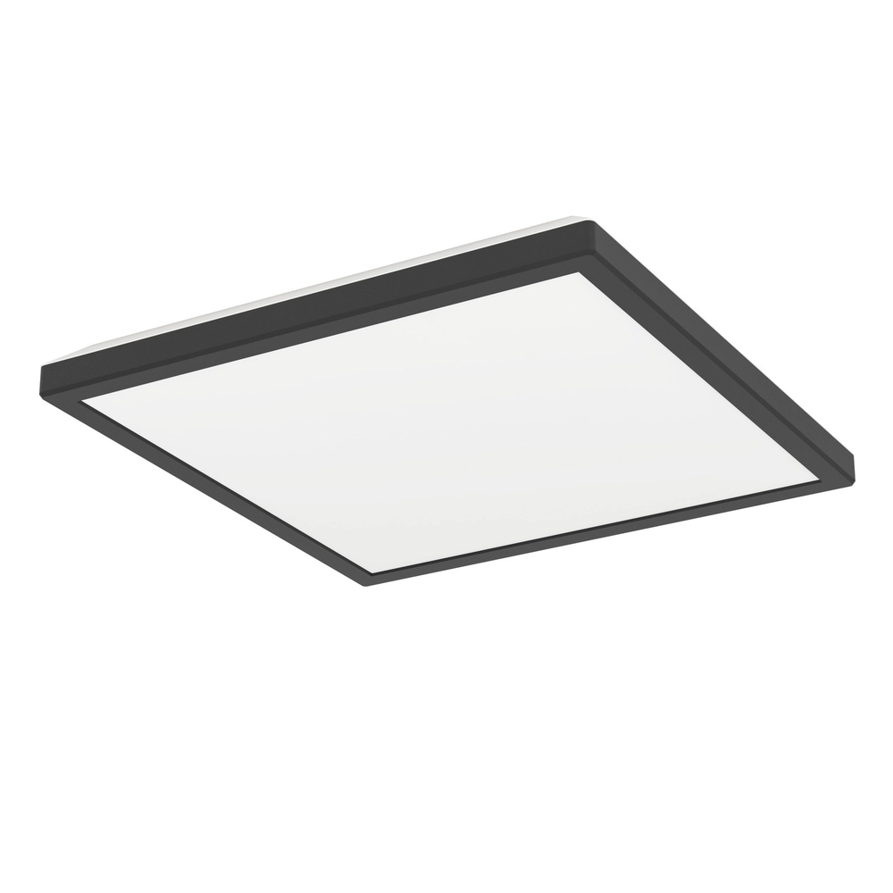 Intelligente Badezimmerlampe Rovito-Z Quadrat – Schwarz – 29x29 cm