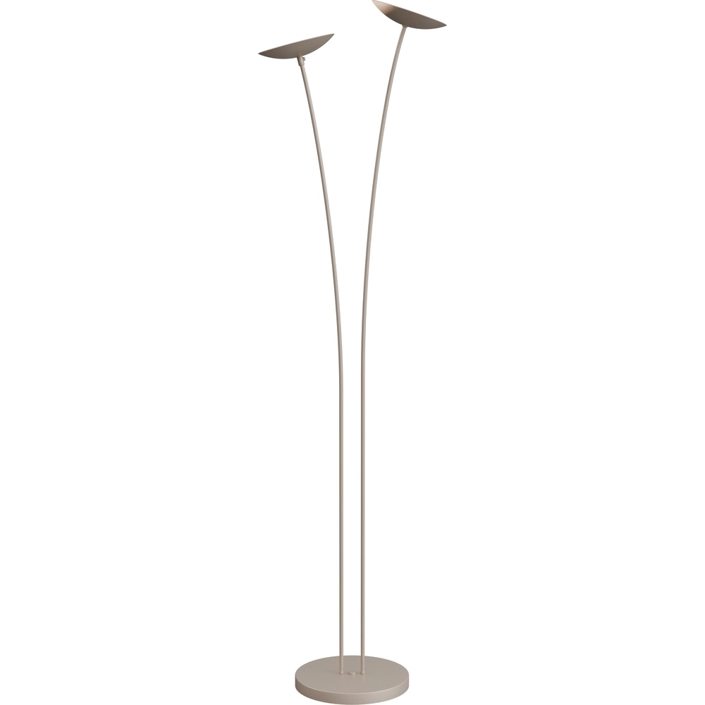 Design-Stehlampe Scala 2-Licht beige Terra