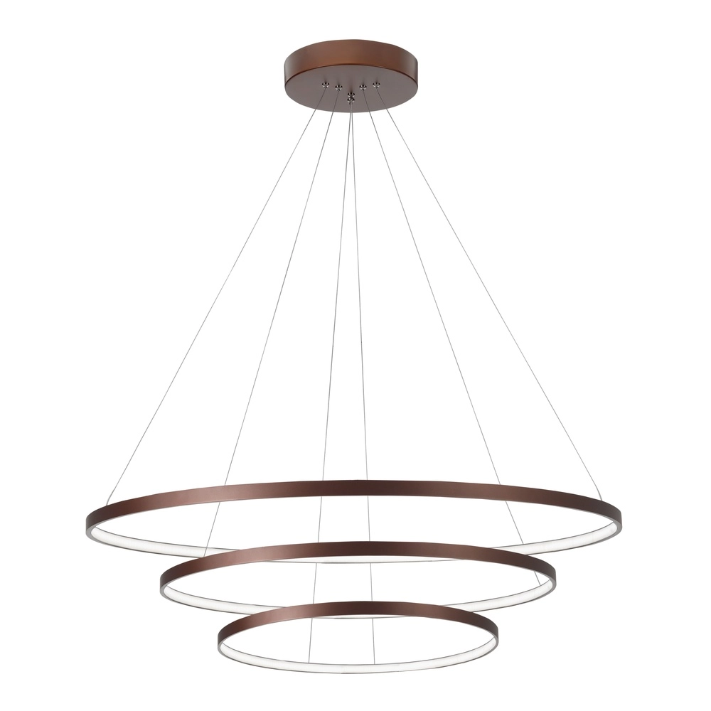 Design-Pendelleuchte Ferrol Kaffee Braun Dreibett Lyora 5212017407238