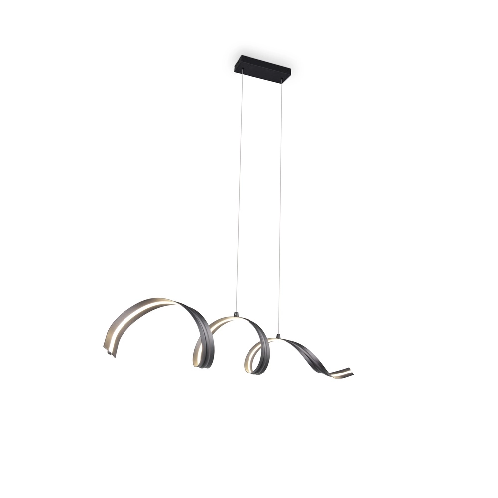 Moderne Pendellampe Tivor Schwarz