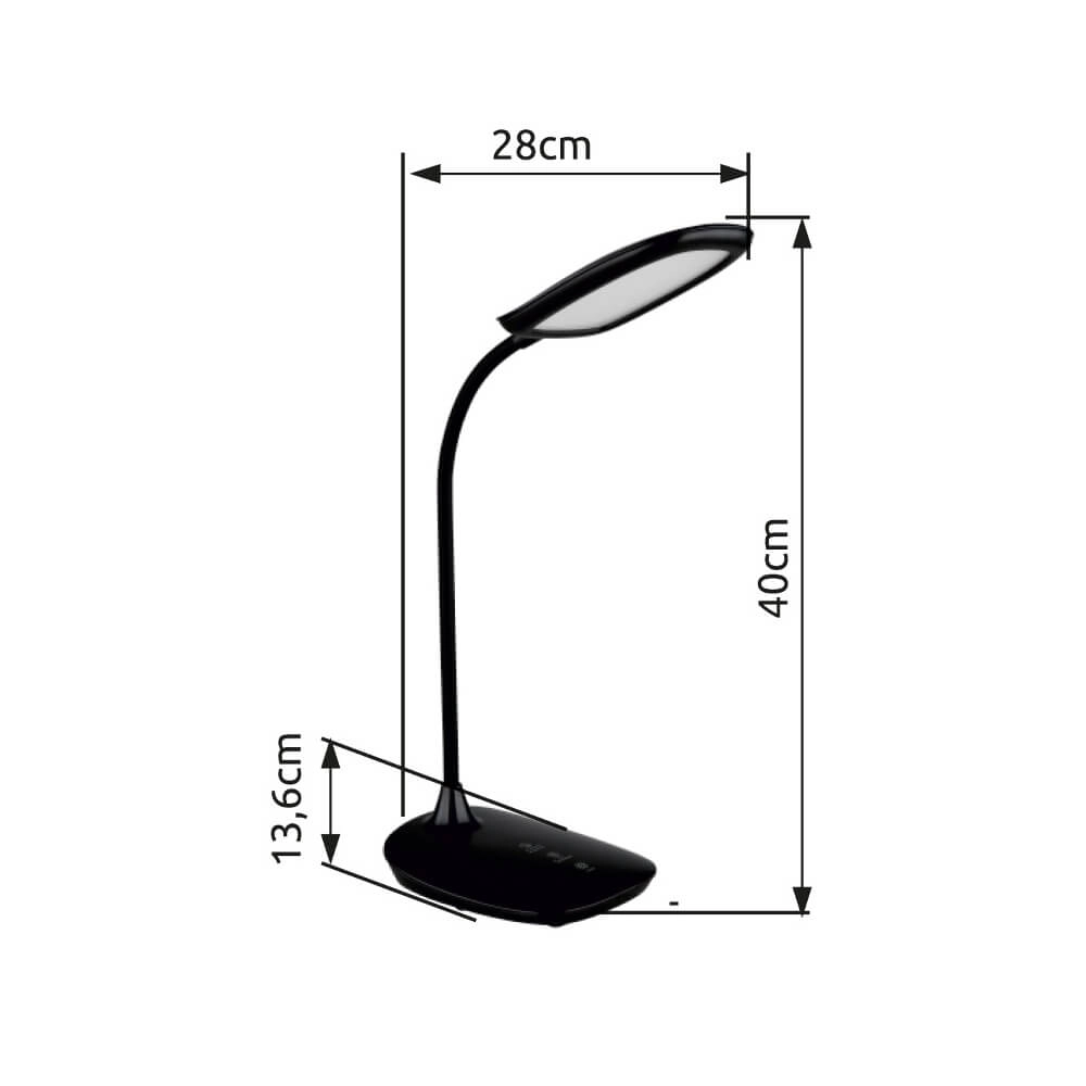 Schreibtischlampe Botal schwarz Globo 9007371453245