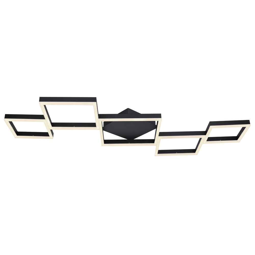 Moderne Deckenlampe Kurio Schwarze Quadrate Globo 9007371411788