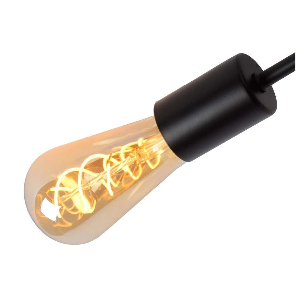 Deckenlampe Lester 4-Licht Schwarz Lucide 5411212211026
