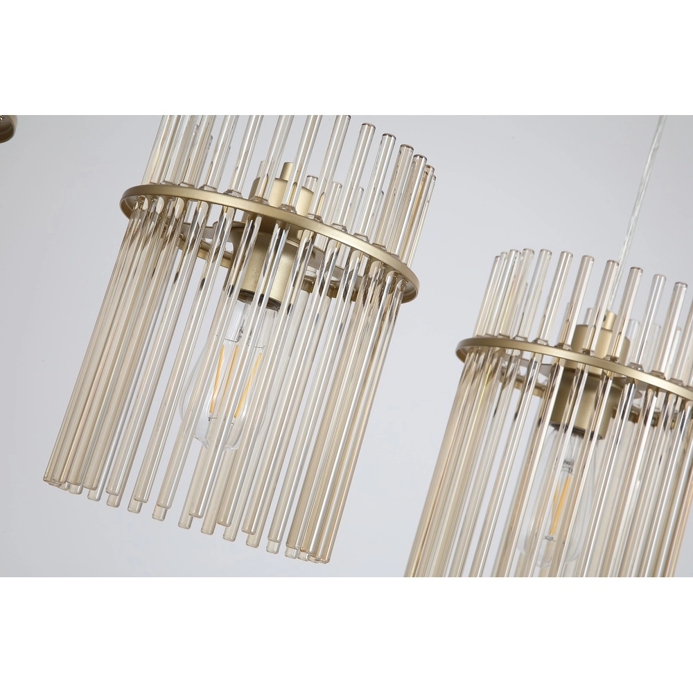 Pendelleuchte Swizzle 4-helles Gold Searchlight 5053423308852