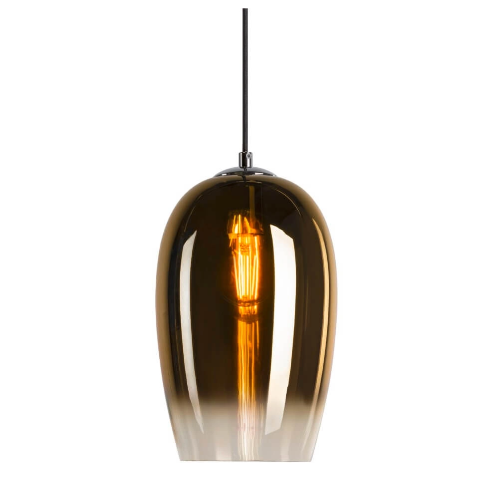 Pendelleuchte aus Glas Pantilo goldenes Glas - Ø18cm