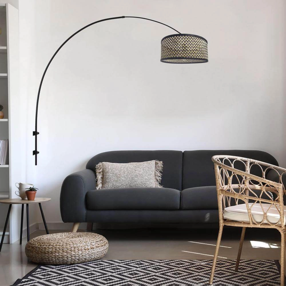 Wandleuchte Sparkled Light schwarz mit Bambus Steinhauer 8712746171761