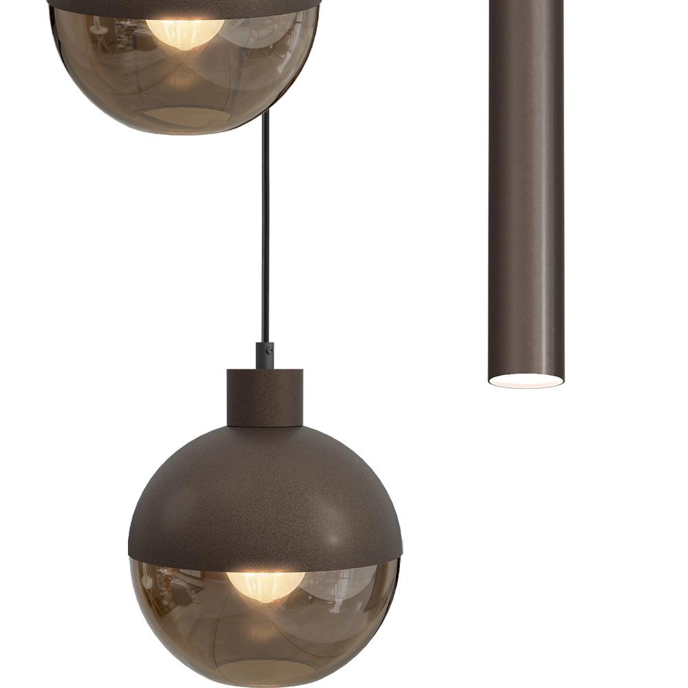 3-Licht Pendellampe Opera Ø 35 cm Kakao Masterlight 8718121424286
