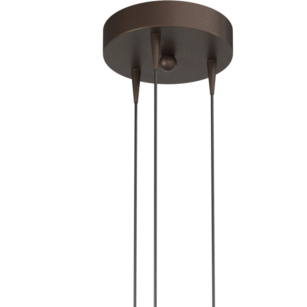 3-Licht Pendellampe Talana kakaobraun Ø 17 cm DTW Masterlight 8718121356440