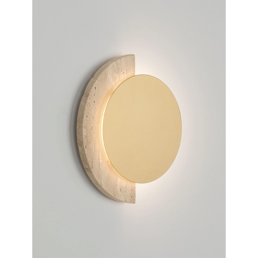 Design-Wandlampe Molli Travertin Ø 17 cm Lyora 5212063501300