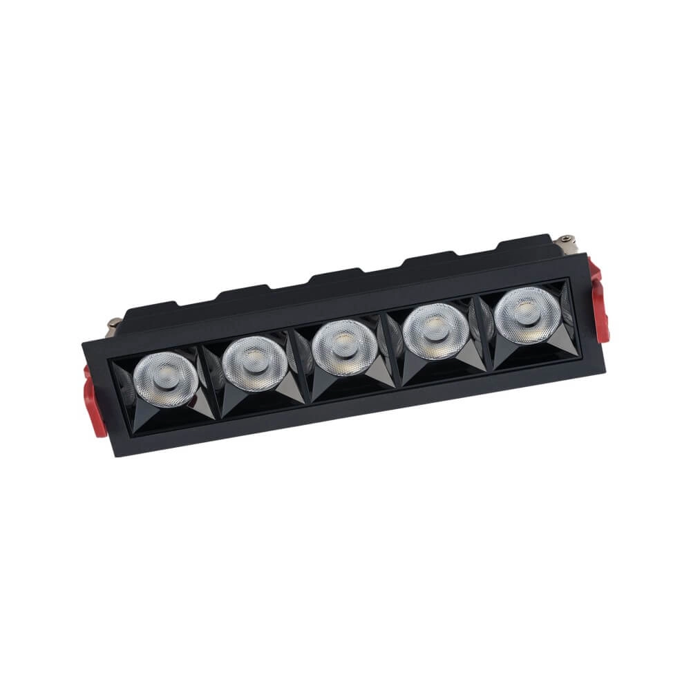 Schwarzer Einbaustrahler Midi Led 5x1 LEDs - 3000K Lyora 5903139100625