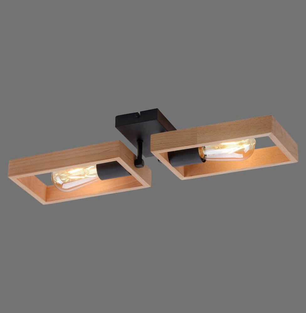 Ländliche Deckenleuchte Franky 2-flammig Just Light 4043689983116