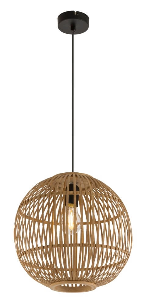 Rattan-Kugellampe Hildegard Ø 30cm Globo 9007371409549