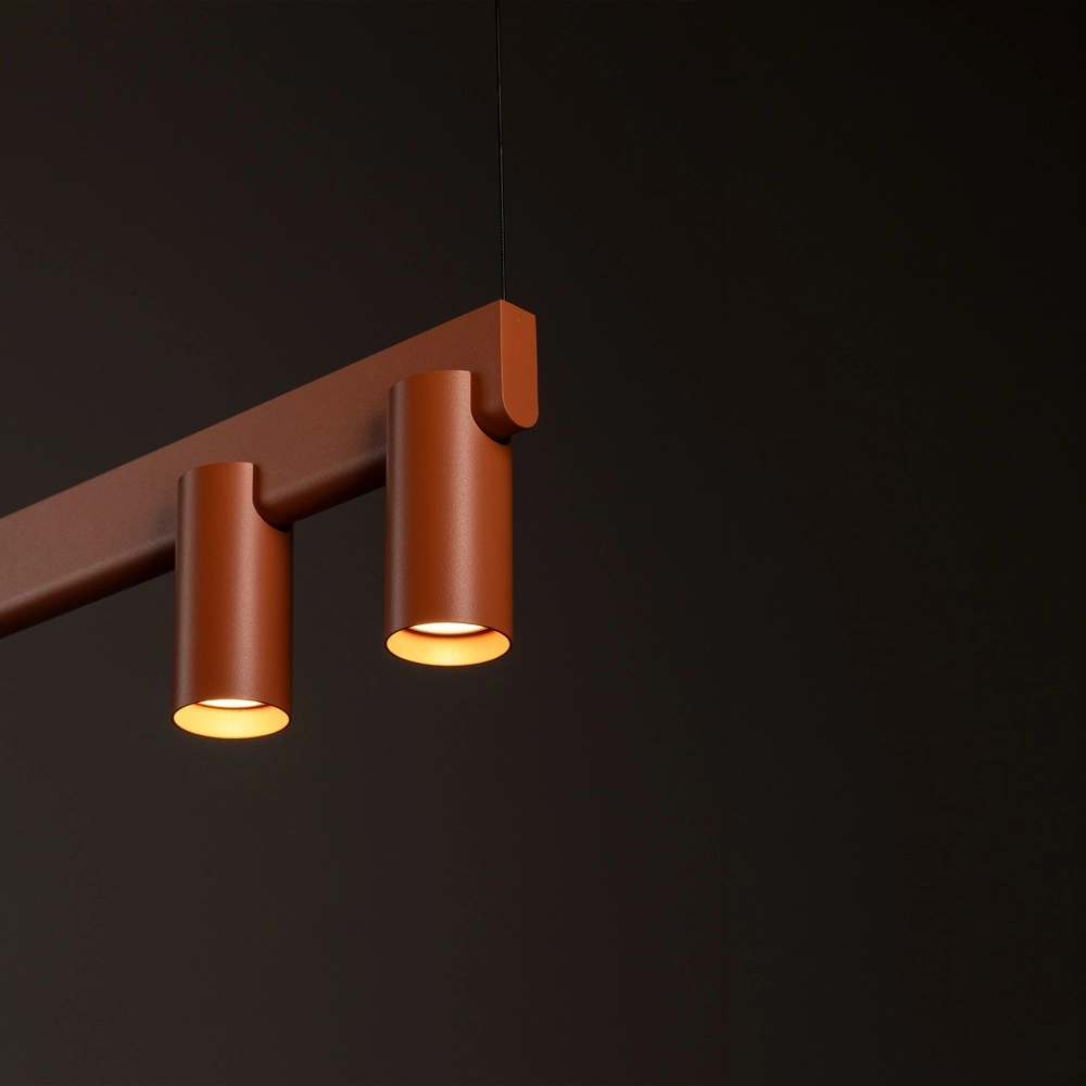 Design-Pendellampe Fourty 8-Licht Terrakotta Lyora 5903139124249