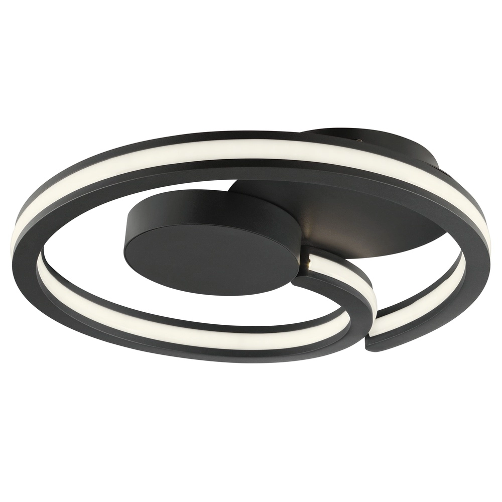 Schwarze Deckenlampe Revola Design Ø 40cm Brilliant 4004353477485