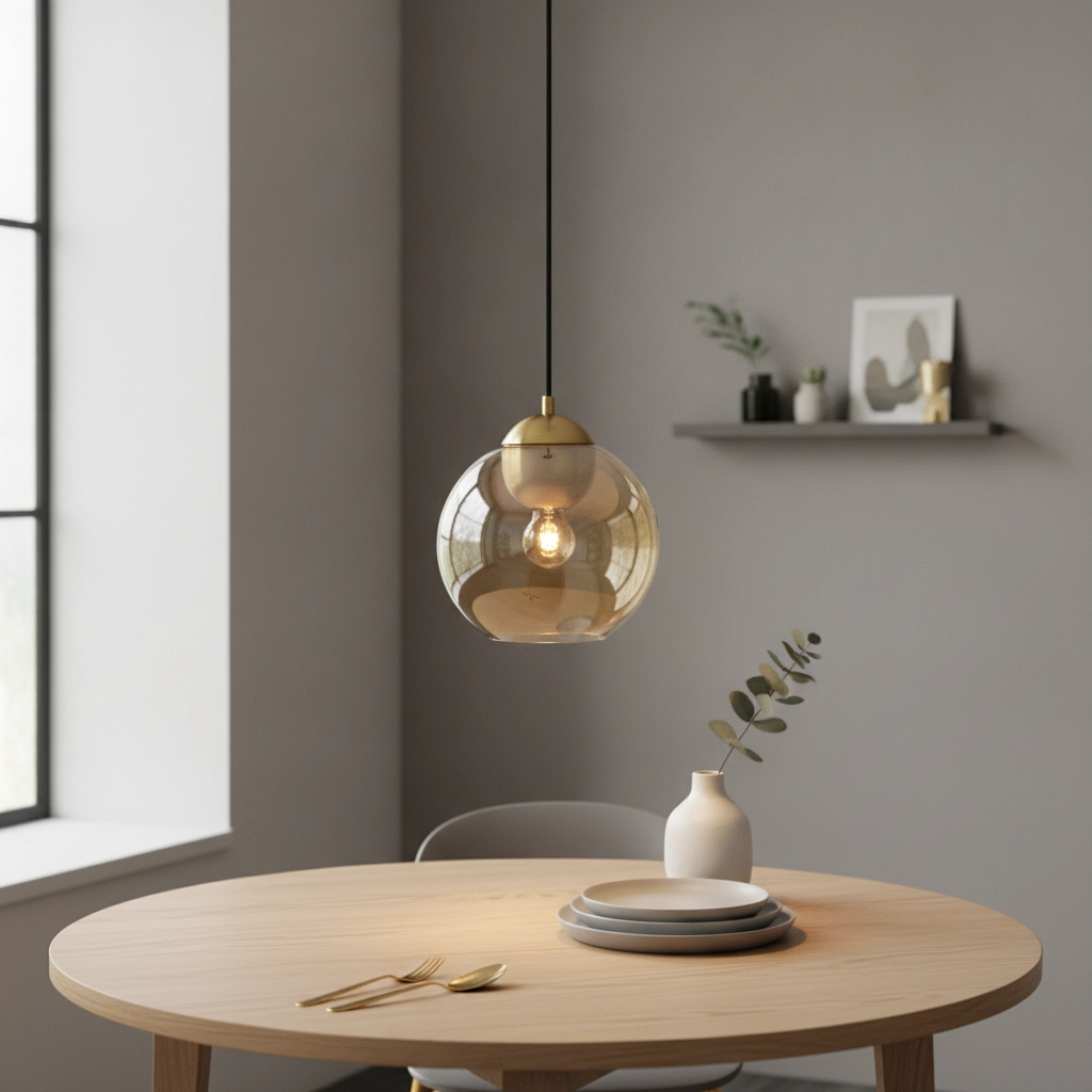 Design-Pendelleuchte Midori Braunes Glas