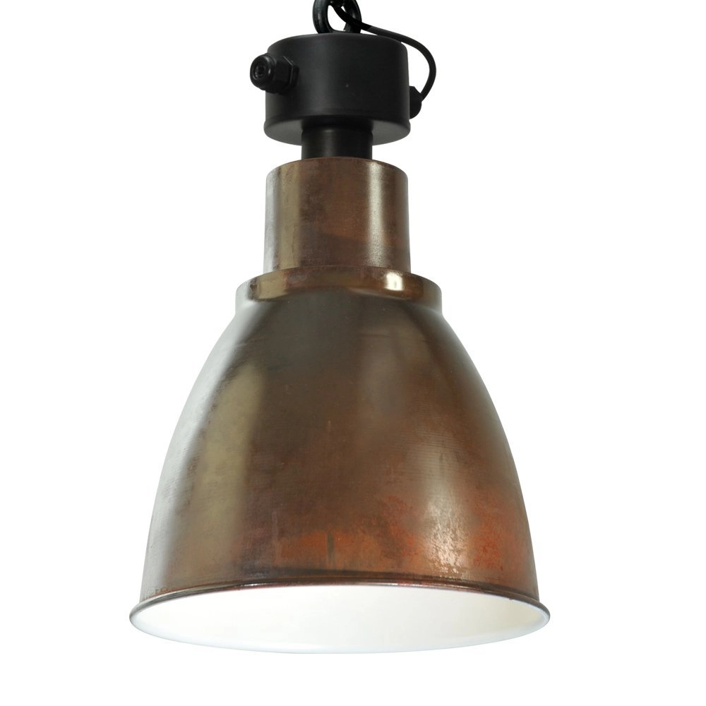 Esszimmerlampe Industria 2x27 braun mit schwarzem 2-Licht Masterlight 8718121231488