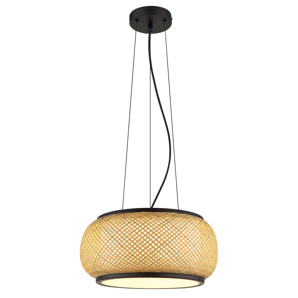 Pendellampe Bambora Schwarz mit Bambus Globo 9007371578795