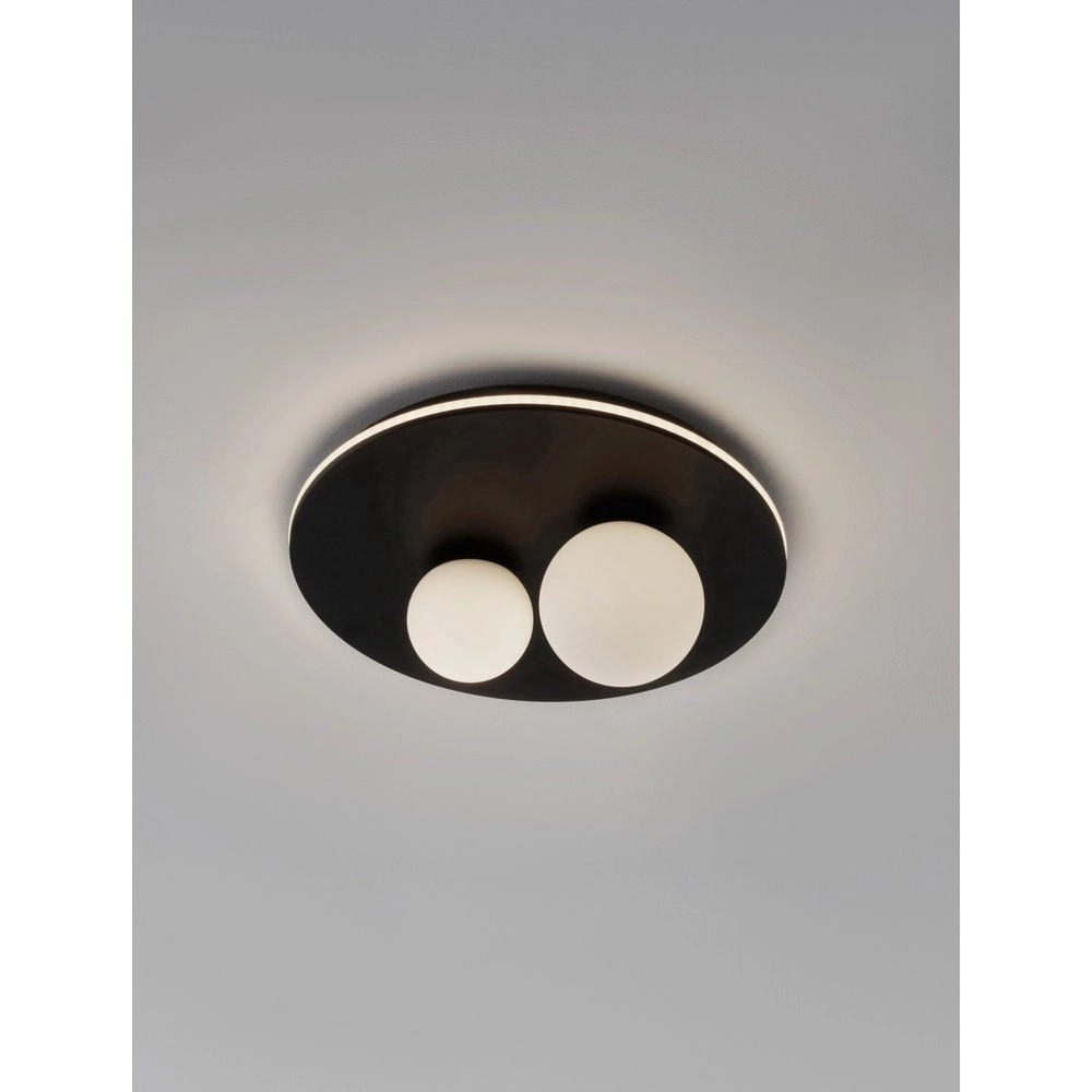 Design-Deckenleuchte Velna schwarz Ø 40cm