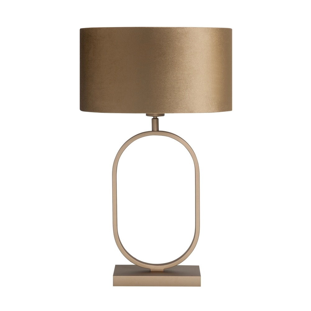 Design-Tischleuchte Verona Kupfer Bronze Rund