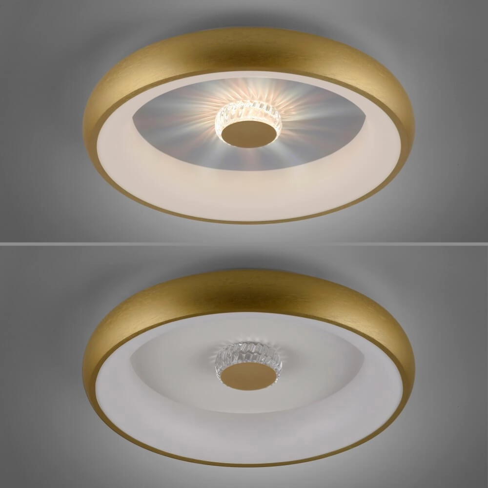 Runde Deckenleuchte Vertigo Messing Ø 46,5cm Just Light 4043689994716