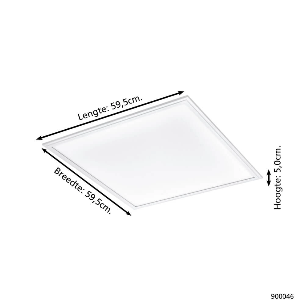 Deckenlampe Zigbee Salobrena-Z 59,5x59,5cm weiß Eglo 9008606221837