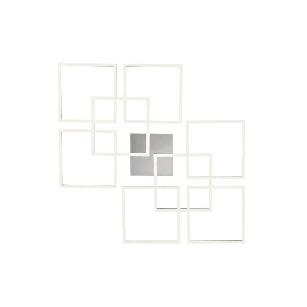Moderne Deckenleuchte Q-Inigo Quadrat Paul Neuhaus 4012248358108