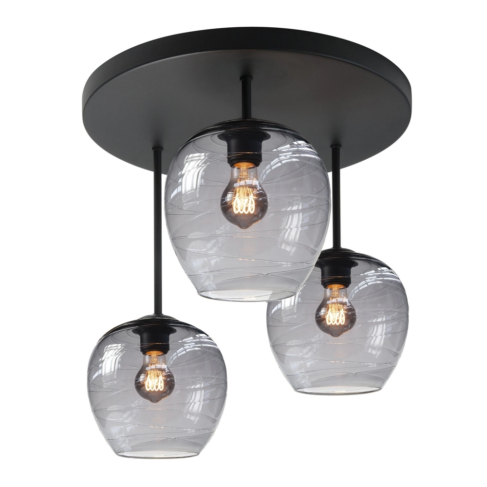 Deckenlampe Fantasy 3-flammig schwarz