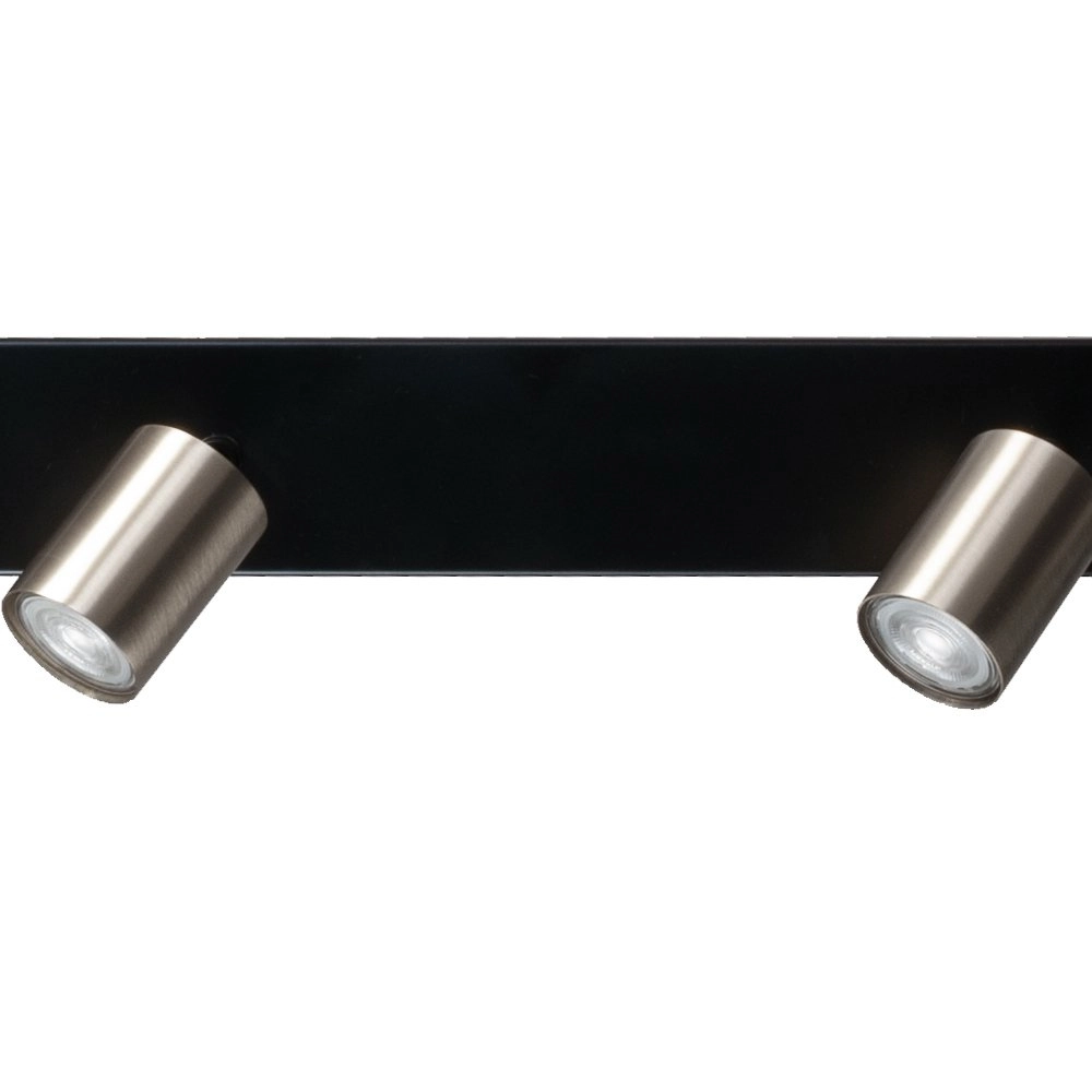Schwarze Deckenlampe Bounce mit 5 Nickelflecken Masterlight 8718121213873