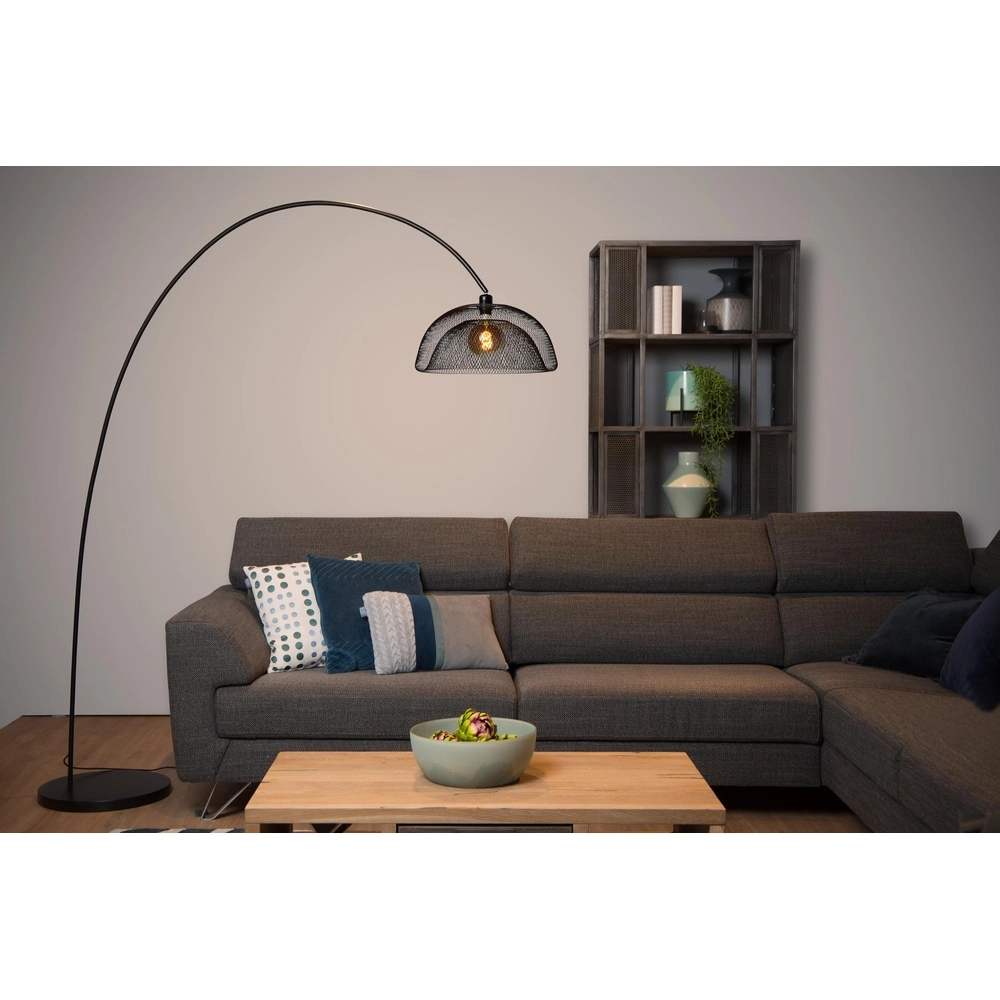 Mesh-Bogenlampe Mesh Schwarz Lucide 5411212302519