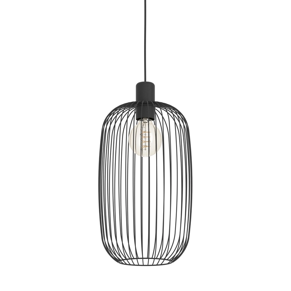 Draht-Pendellampe Lodods schwarz Ø 22 cm