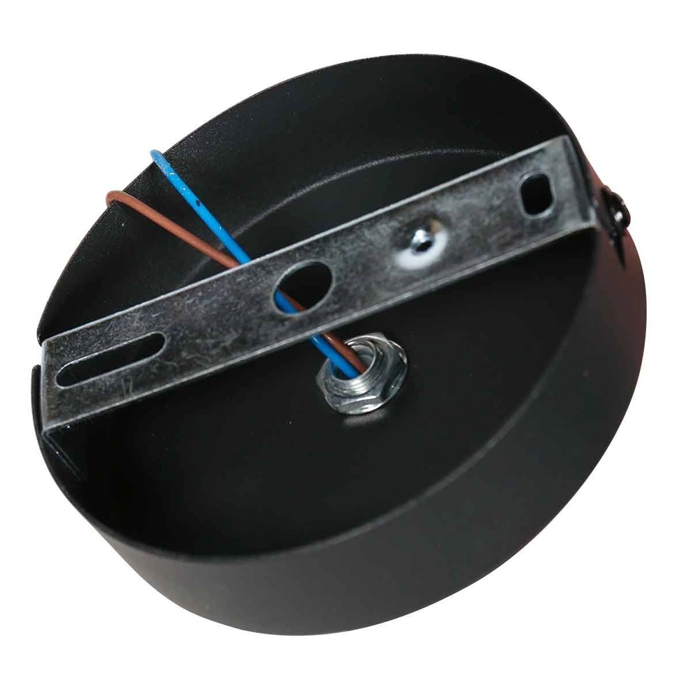 Deckenlampe Bloeba schwarz mit Braunglas Steinhauer 8712746179170