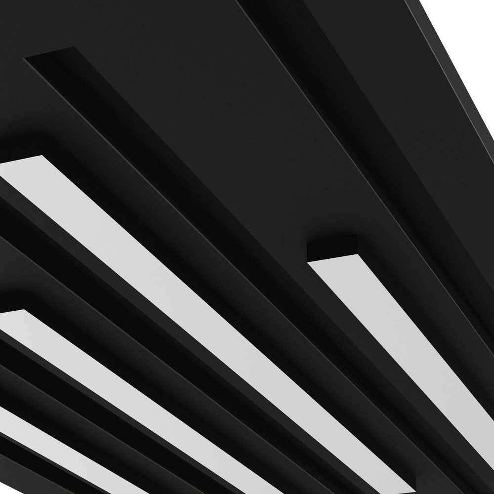 Intelligente Deckenbeleuchtung Pitrignani-Z Rechteck 60 x 30 cm schwarz Eglo 9008606390540