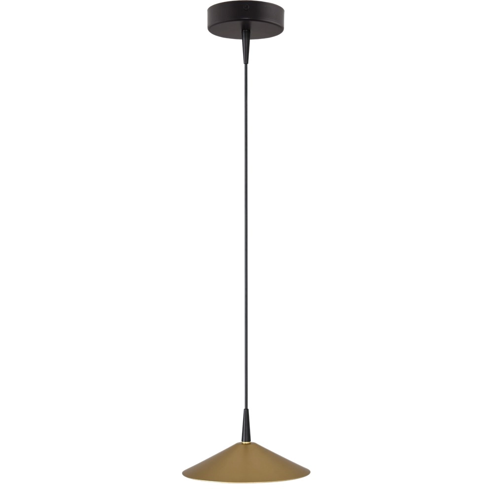 Design-Pendellampe Ceppo Schwarz mit Gold Ø 18 cm