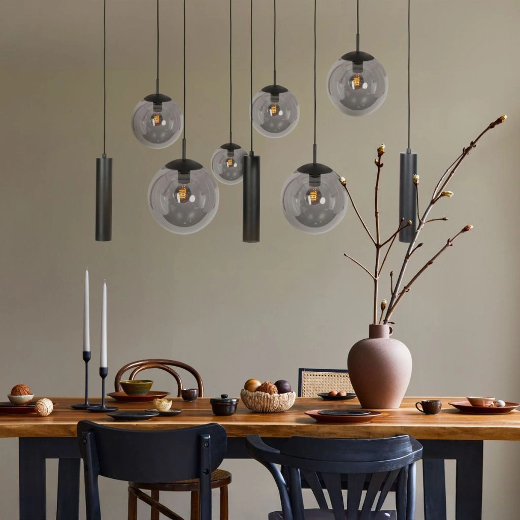 Design-Pendellampe Bollique 9-Licht Schwarz Steinhauer 8712746187670